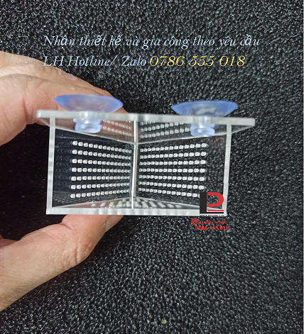 Cốc/ phễu mica đựng giun, trùn chỉ