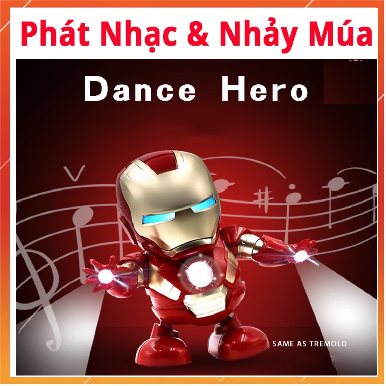 Đồ Chơi Robot Iron Man Nhảy Múa, Có Đèn Flash Nhựa Cao Cấp- Shop Trâm Anh