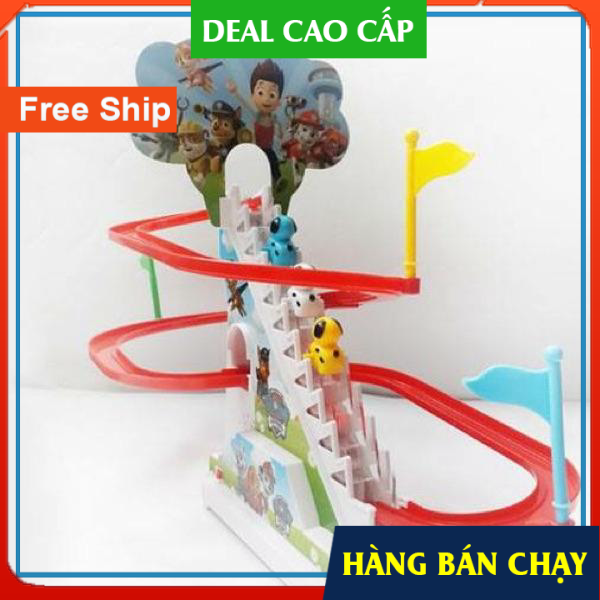 Free ship - bộ đồ chơi ô tô leo cầu trượt cho bé yêu