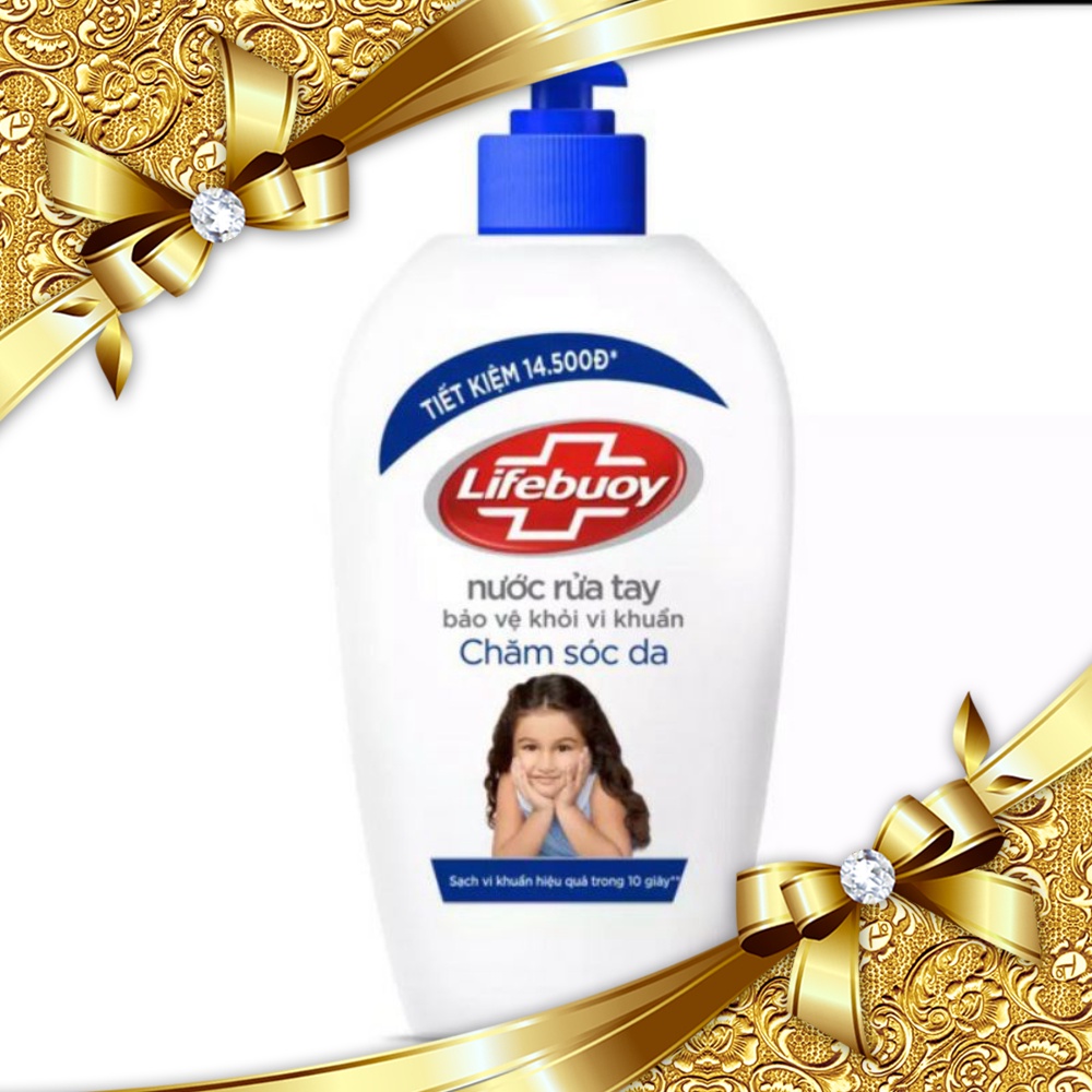 Nước Rửa Tay Lifebouy Chăm Sóc Da chai 500ml