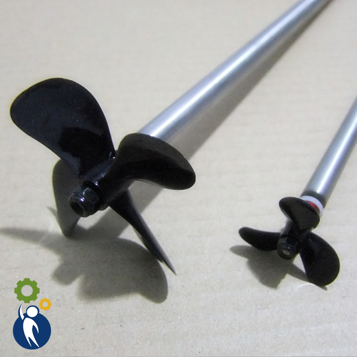 Chân Vịt 55mm 4 Cánh Thuận, trục 4mm