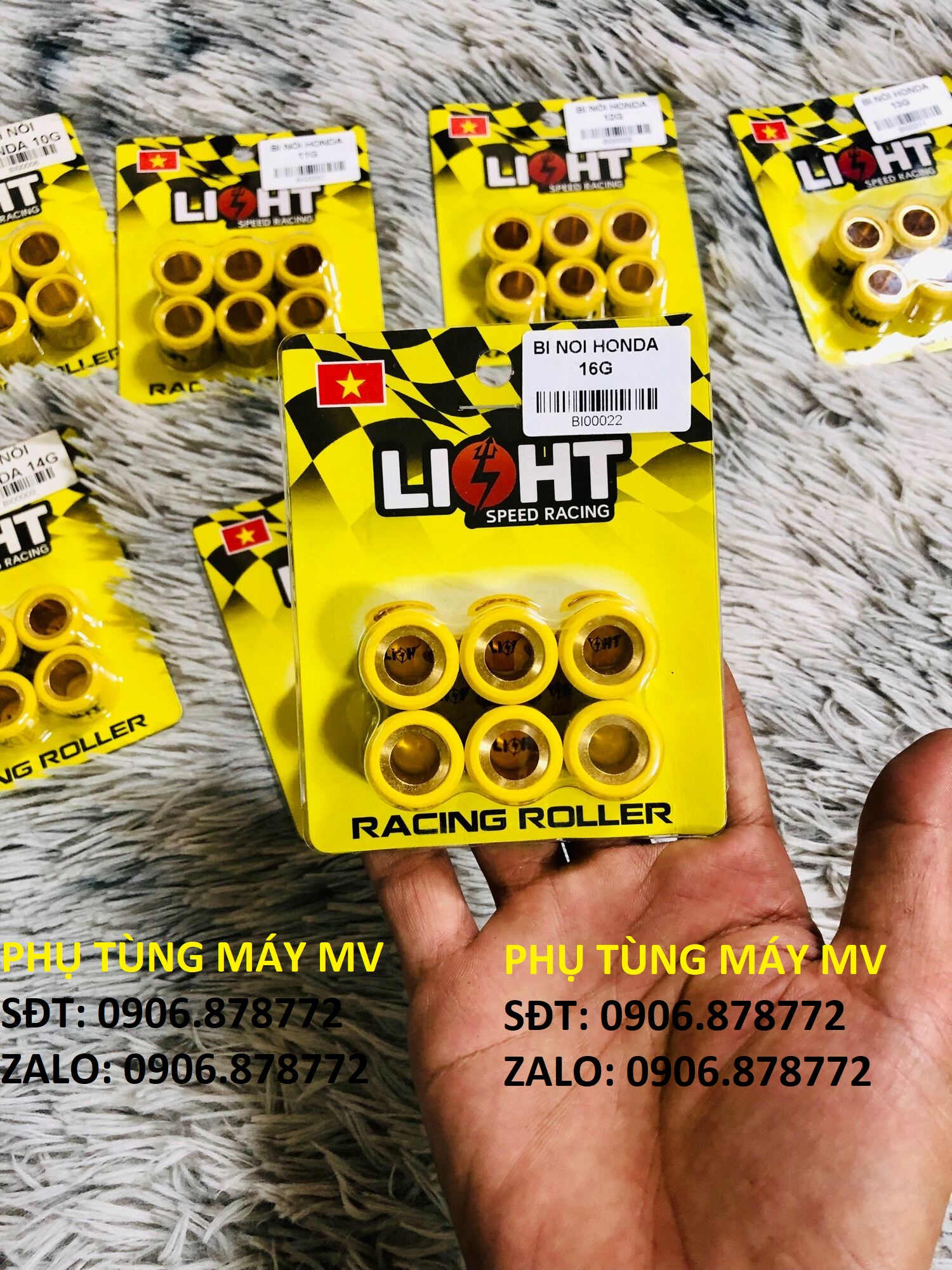 Bi nồi light từ 9g đến 16g dành cho xe vario125.150/pcx/shvn. yêu thích ❤️❤️❤️