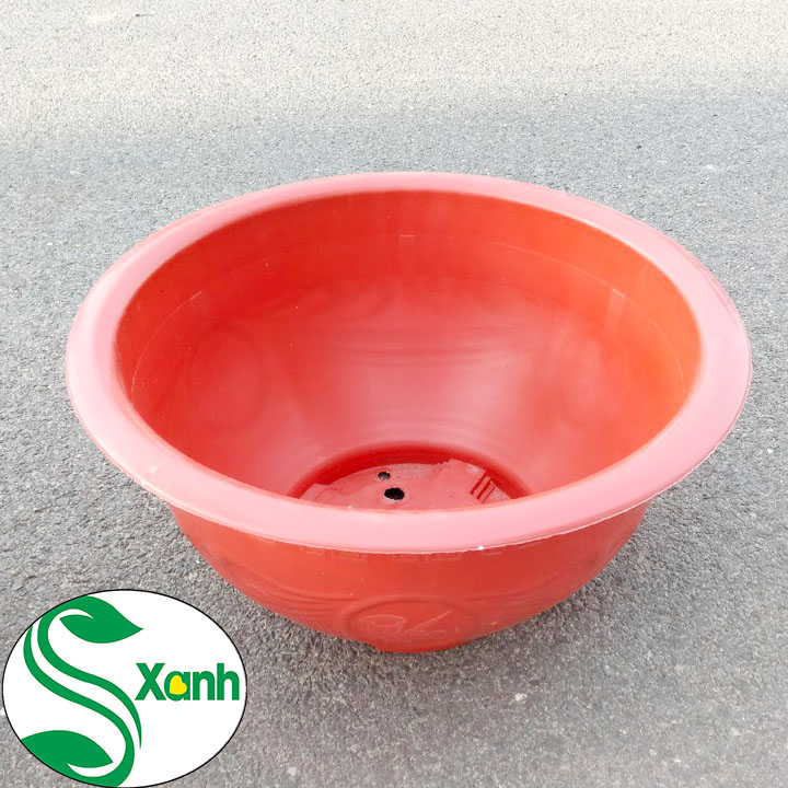 Chậu Nhựa Đỏ Trồng Cây T43