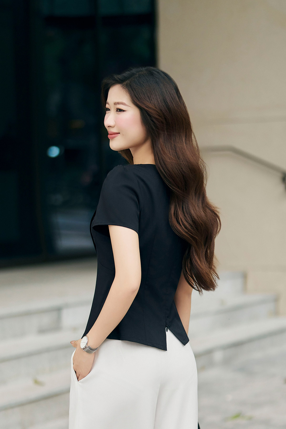 Áo kiểu peplum LAMER L61B24H019