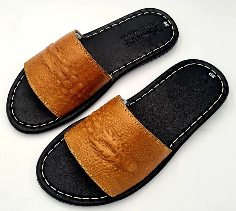 DÉP NAM CAO CẤP DA BÒ 100%  - SHOP KINSON