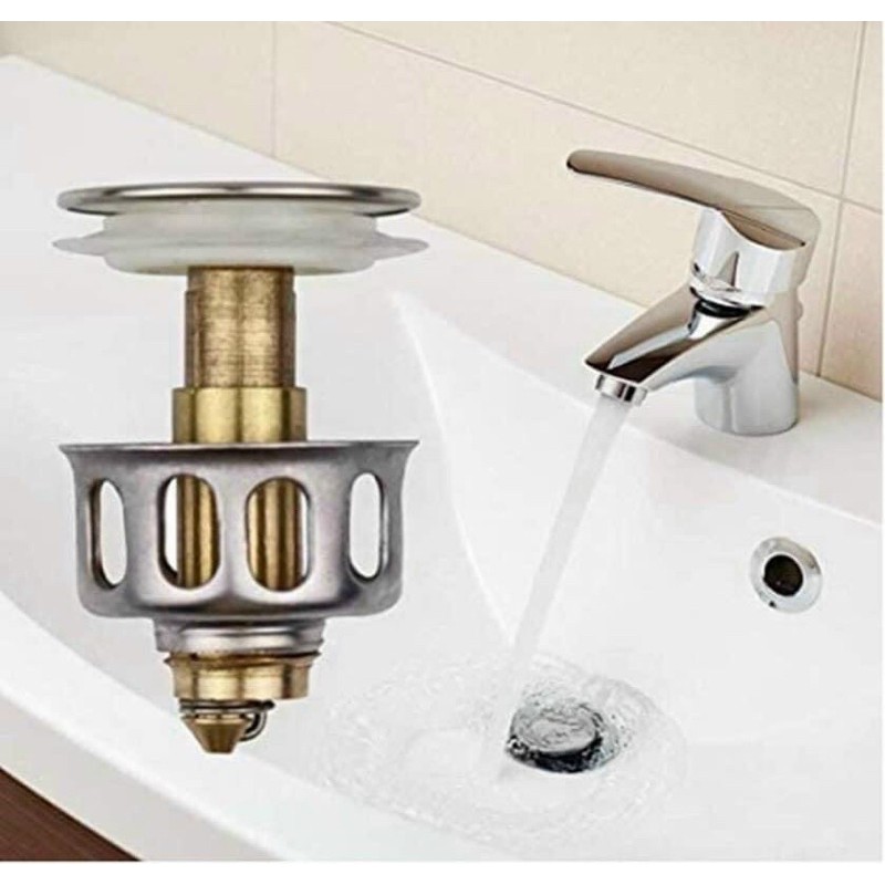 Nắp thoát nước inox chặn rác - nắp thoát nước + chặn rác lavabo