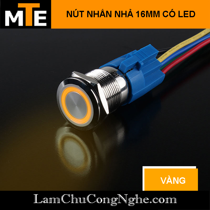 Giắc nối nút nhấn 16mm