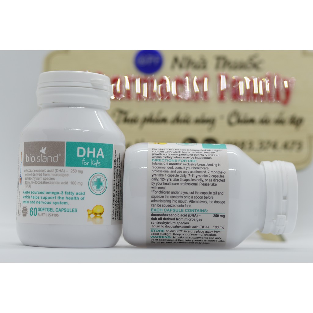 Bioisland Dha For Kid [Úc] - Dha Cho Bé - 60 Viên