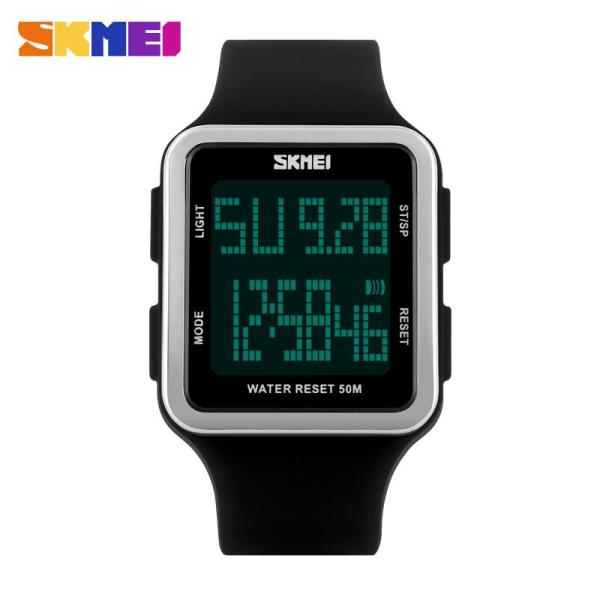 Đồng hồ điện tử nữ dây Silicone Skmei SK18 hiển thị Digital chống nước 50m phong cách thể thao, cực cá tính