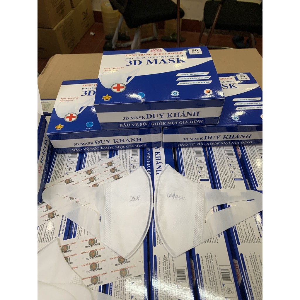 Khẩu trang 3d duy khánh công nghệ nhật bản 50 cái/ hộp