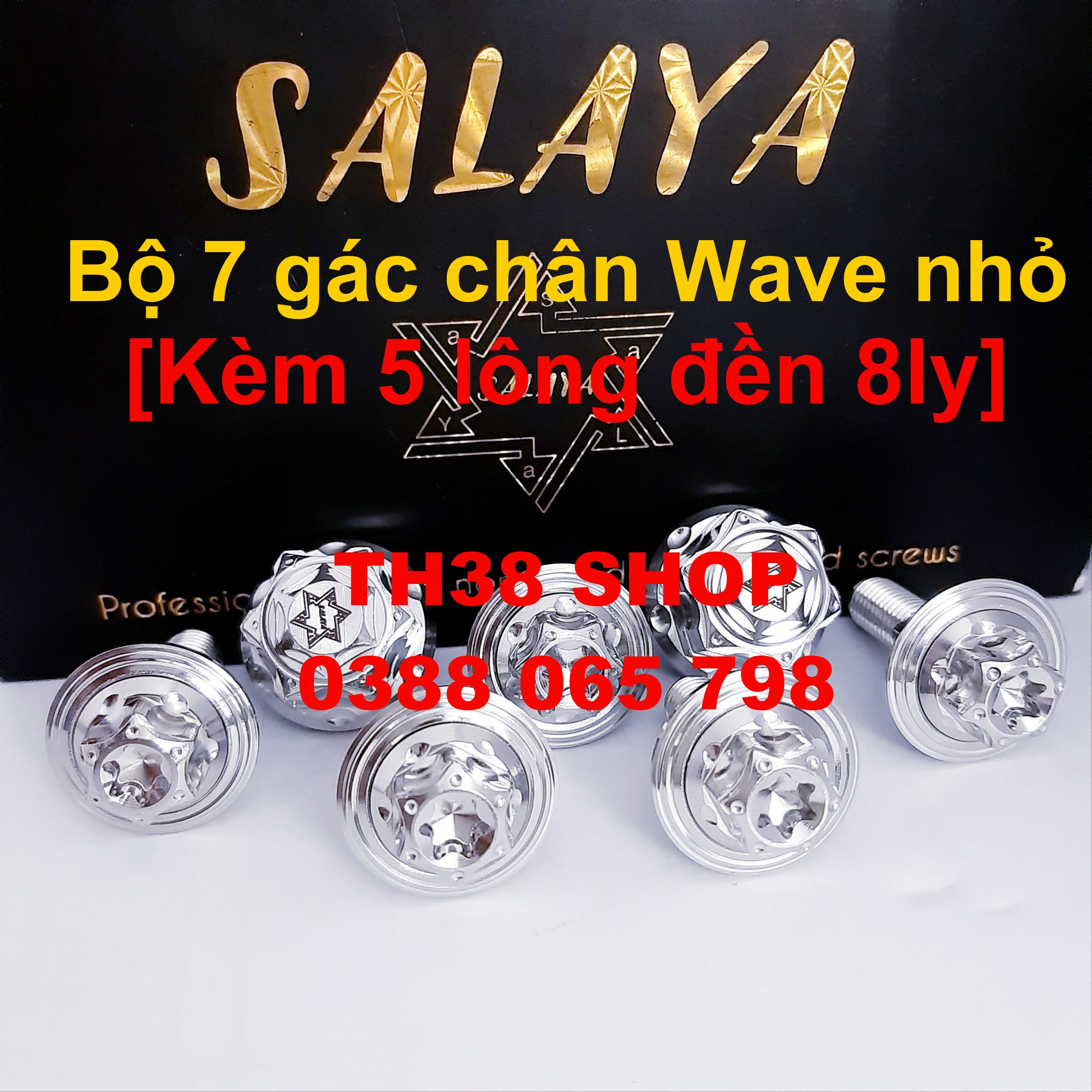 [HCM]ốc gác chân salaya wave nhỏ 7 con [lựa chọn có lông đền bên dưới]