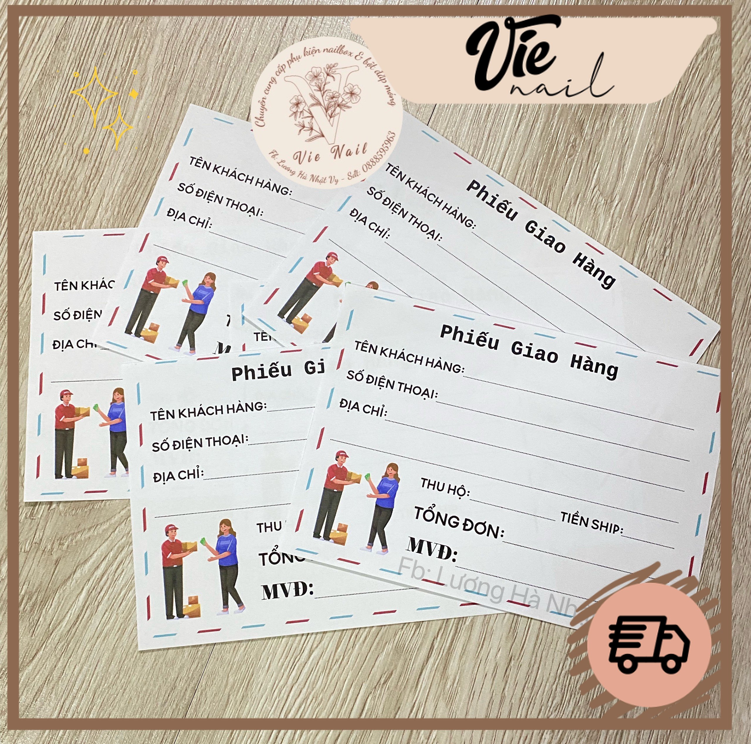 50 Phiếu Giao Hàng/ Phiếu Ship Hàng