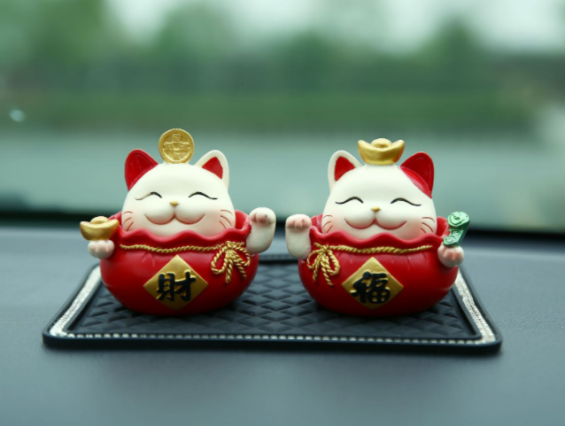 SÉT MÈO THẦN TÀI MAY MẮN TRANG TRÍ TAPLO M02
