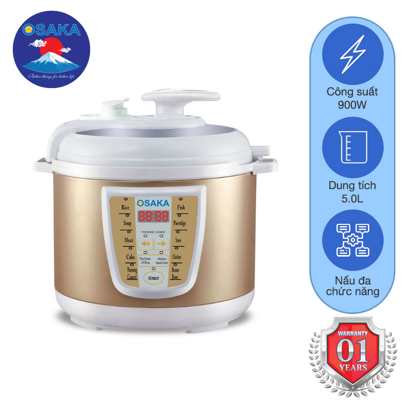 Nồi áp suất điện tử 5.0 Lít OSAKA IPD05GE