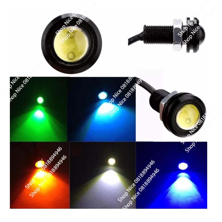 Đèn led xe máy cúc áo mắt mèo giá 1 đôi