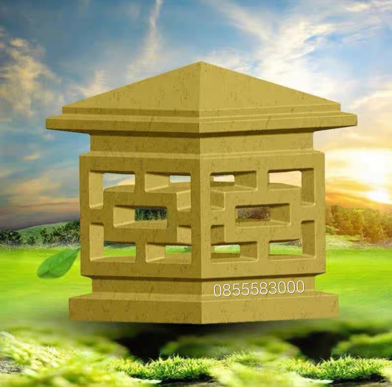 khuôn đúc trụ đèn trang trí sân vườn (khuôn nhựa ABS siêu bền)