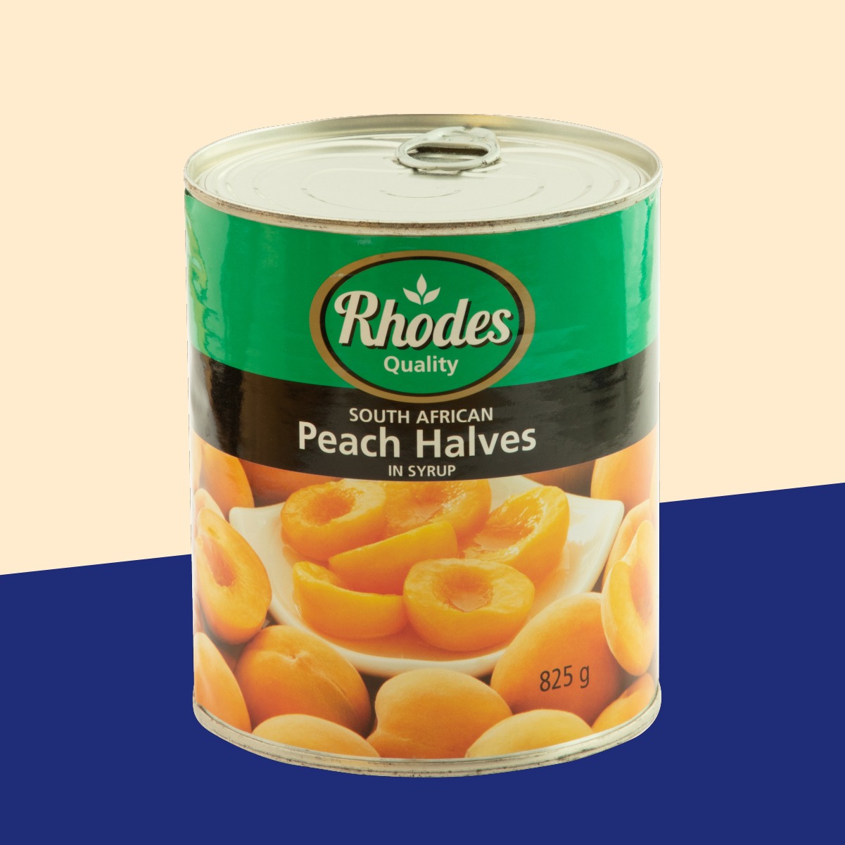 Đào ngâm Rhodes lon 825g - đào lon, đào rhodes, pha trà, trà đào, đào miếng - Gia Store