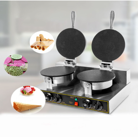 Máy Làm Vỏ Bánh Ốc Quế Công Nghiệp Đôi