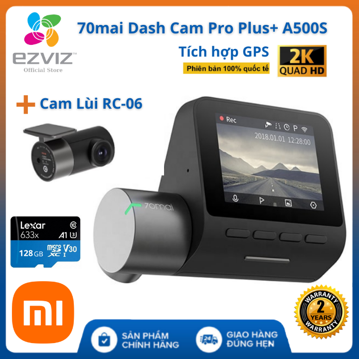 Camera Hành Trình Xiaomi 70mai Dash Cam Pro Plus A500S Bản Quốc Tế