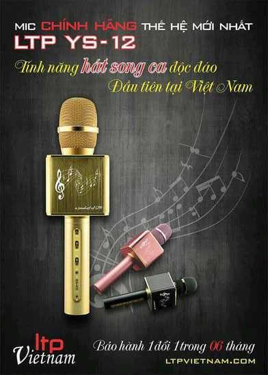 Micro Karaoke Bluetooth LTP YS12 - Tính năng song ca đặc biệt