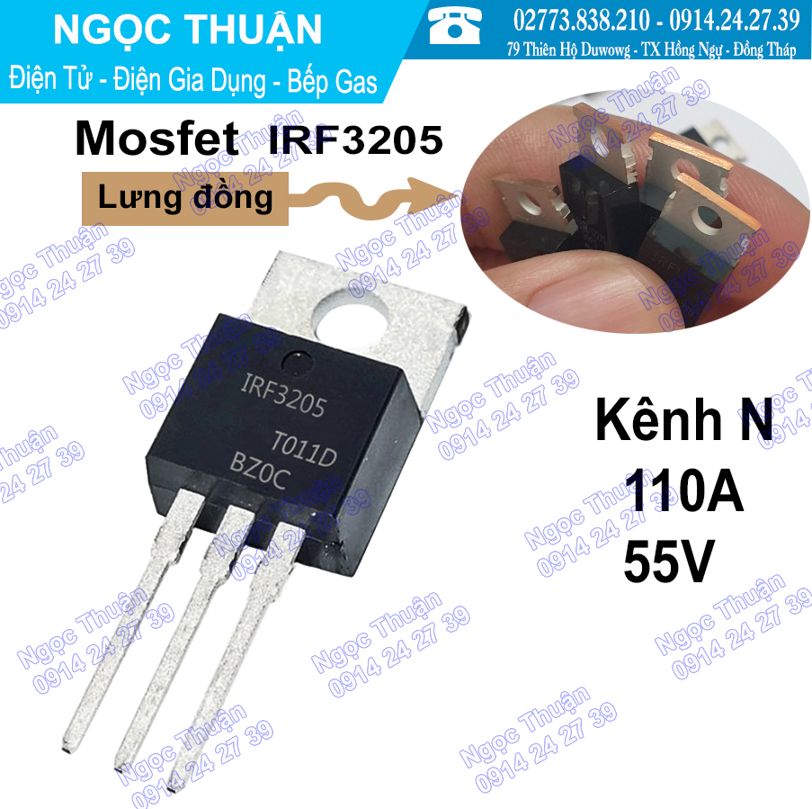 Mosfet irf3205 kênh n 110a 55v