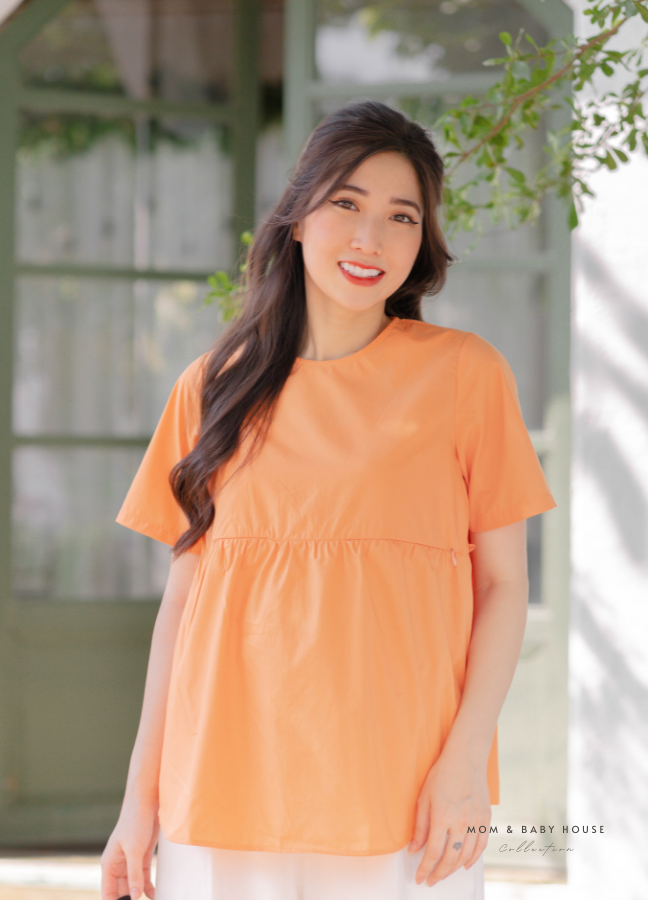 Áo bầu form suông cam cà rốt