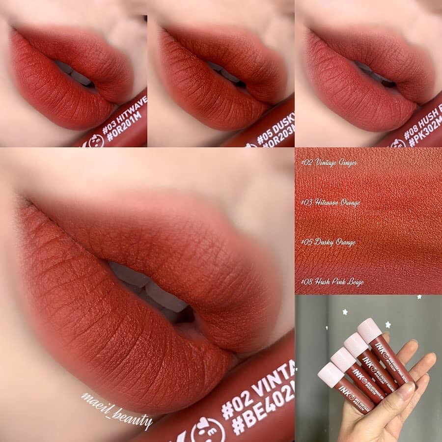 [ SẴN + BILL ] Son Kem Lì Mềm Mịn Môi Peripera Ink Matte Blur Tint.