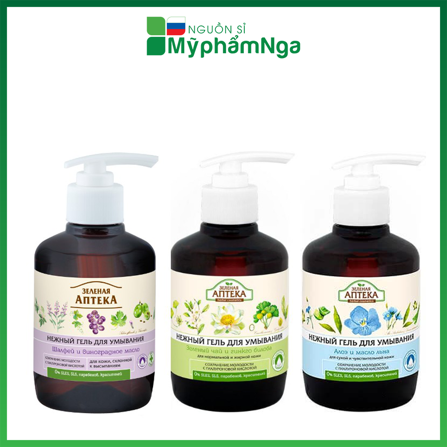 [HCM]Gel rửa mặt Anteka Green Pharmacy -Trà xanh