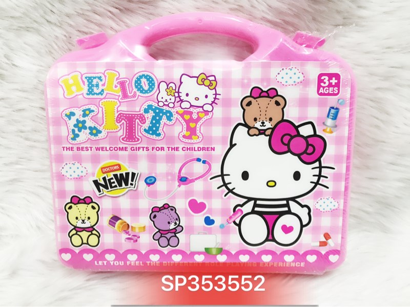 Hộp vali bác sĩ tai nghe mèo kitty H013