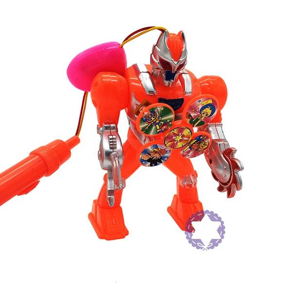 Lồng đèn trung thu robot ngực xoay dùng pin có đèn nhạc