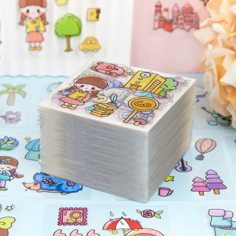 Set 10 tờ sticker dán trang trí không trùng hình