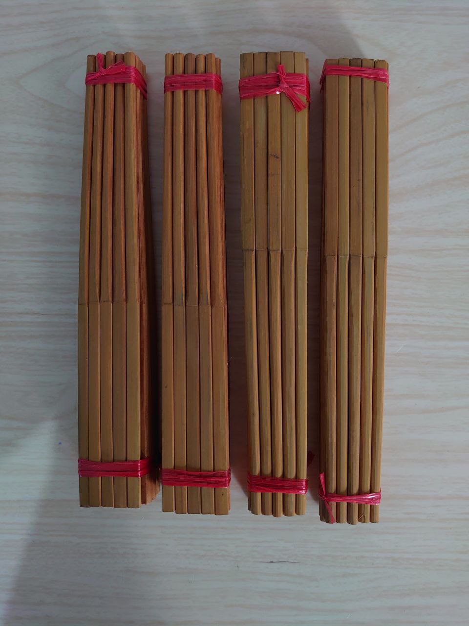 Đũa Tre Vót thủ công Loại Vuông 10 Đôi