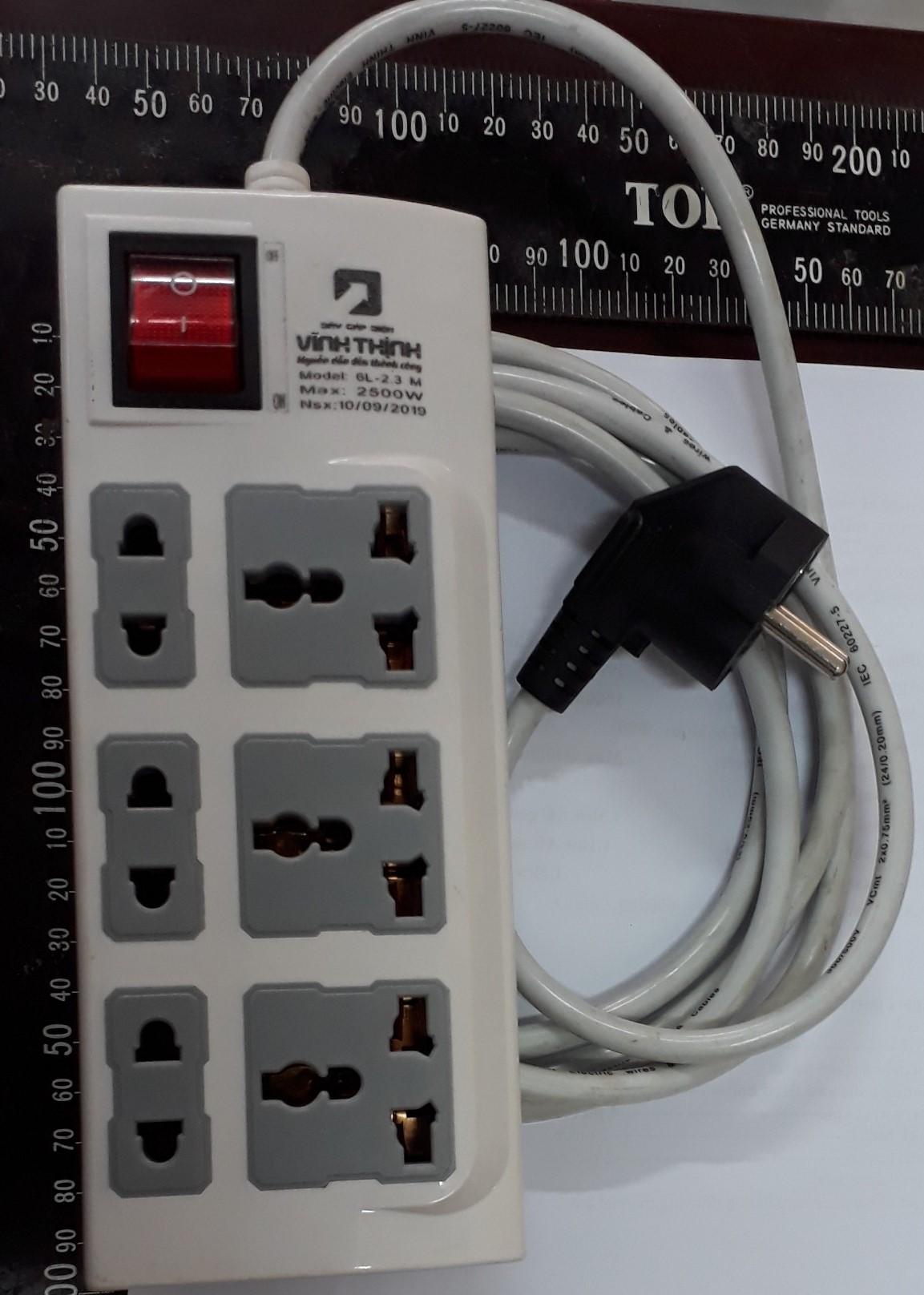 6L-5M Ổ cắm điện 6 Lỗ dây 5 mét