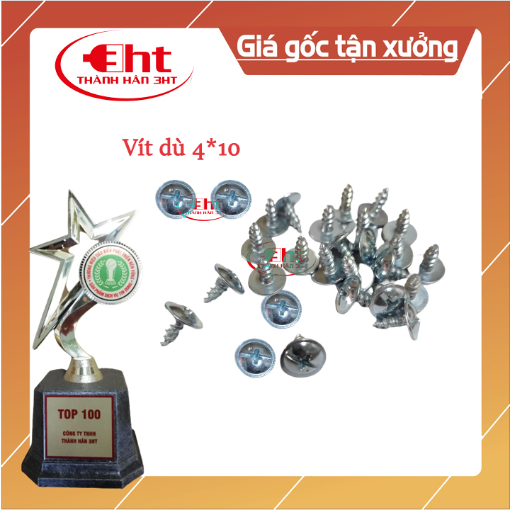 VÍT DÙ BẮT NHỰA + GỖ 4*10 (ĐÓNG GÓI 100G)