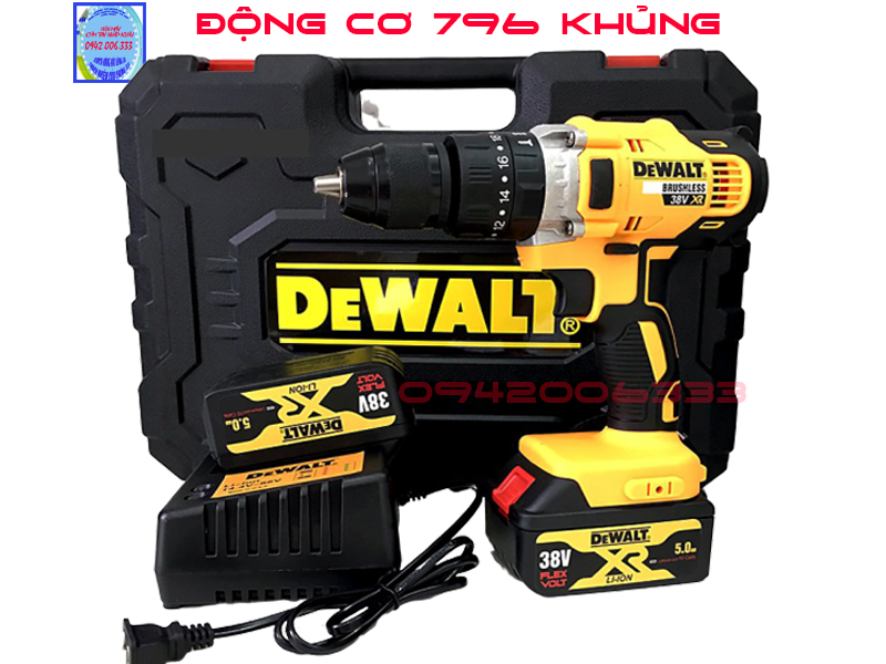 May khoan vit chạy Pin 38V Dewalt
