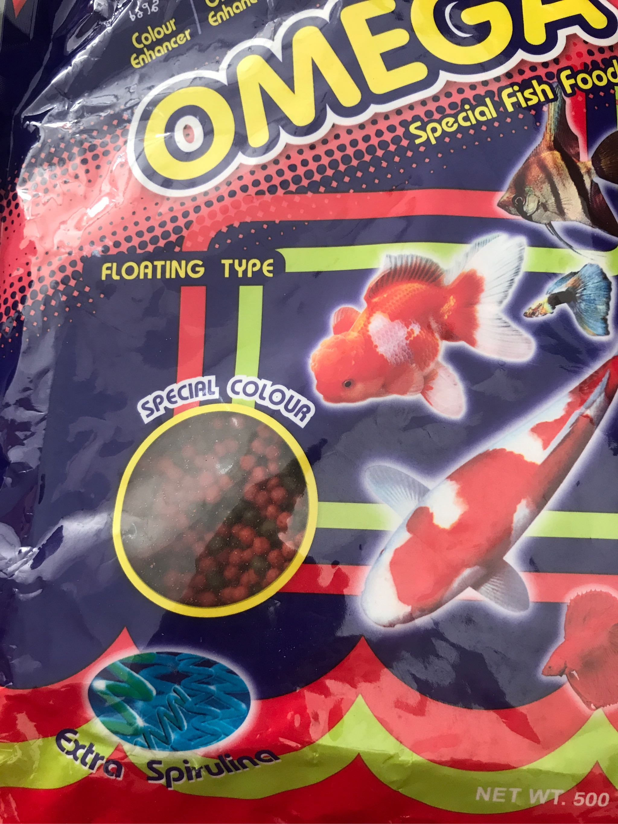 [HCM]Thức Ăn Cá Omega (Viên Vừa) 500g - Cám Cá Cảnh