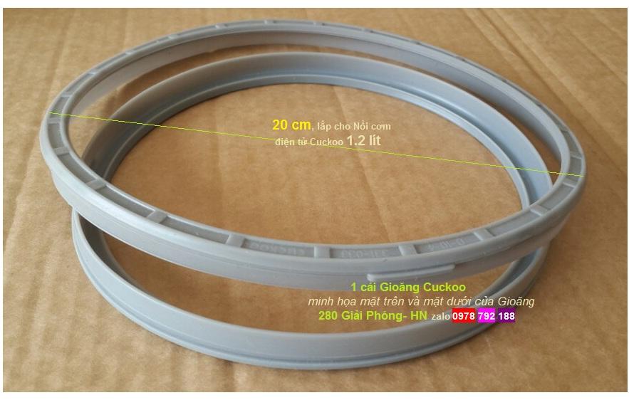 Gioăng nồi cơm điện cuckoo hàn quốc - made in korea - mã 331-046a và mã 331-033