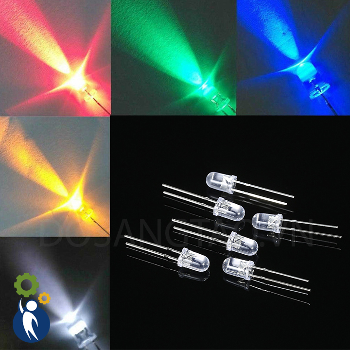 Bộ 15 con Đèn Led Xanh Tím 3V, dùng để làm đèn trang trí
