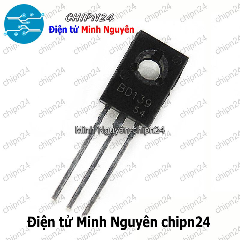 [5 con] (KT1) Transistor BD139 TO-126 NPN 1.5A 80V (D139 139) - HH001999