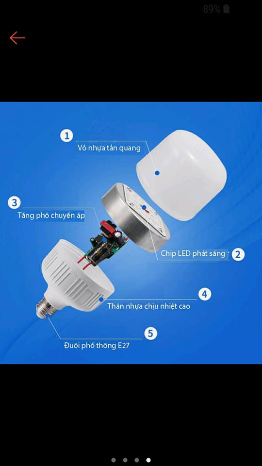 Bóng điện Led Linh Phi 5w