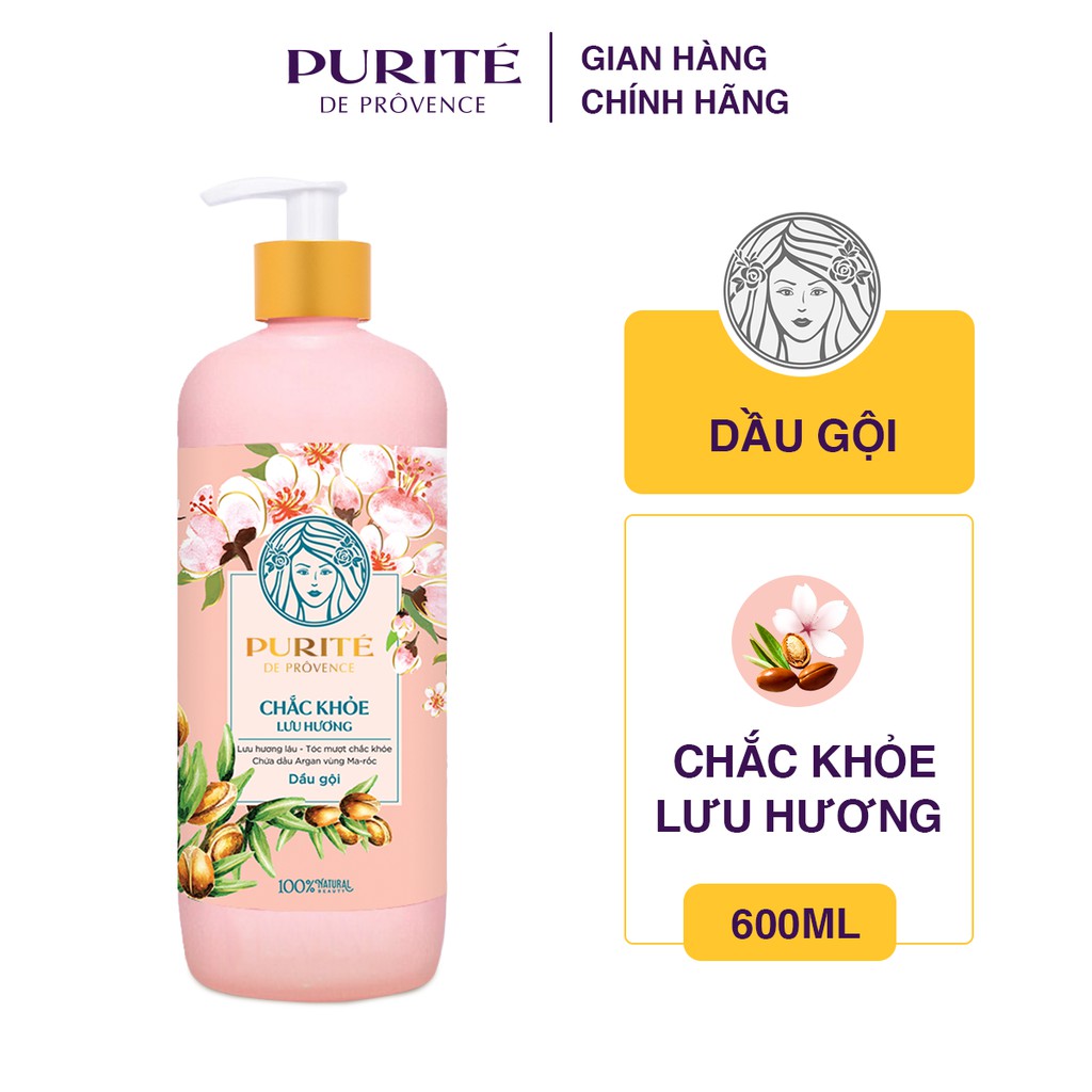 Dầu gội Purite by Provence hoa hồng 600ml