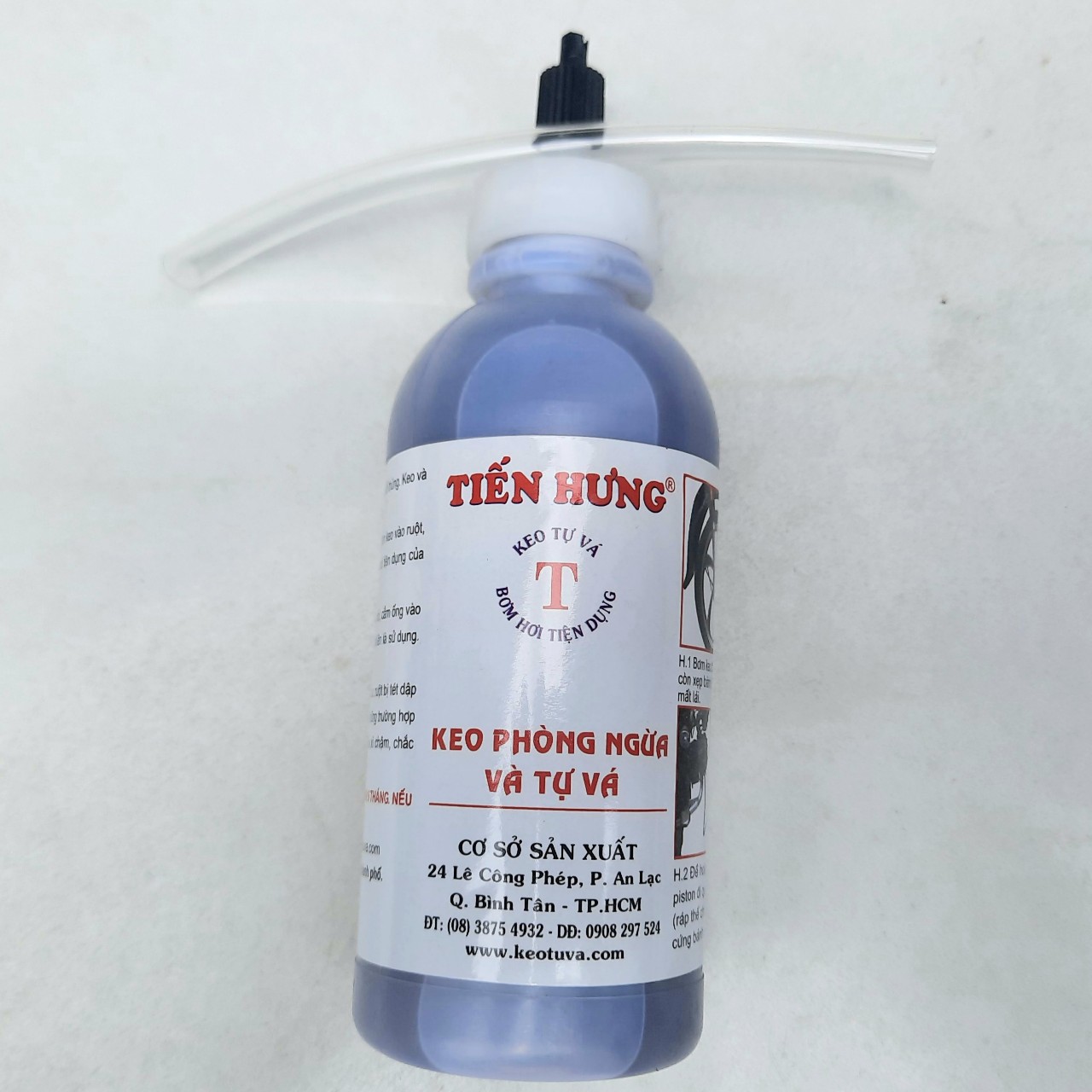 [HCM] Keo tự vá dùng cho mô tô và xe máy Tiến Hưng (1 lốp) 200ml (có ruột) 300ml (không ruột)