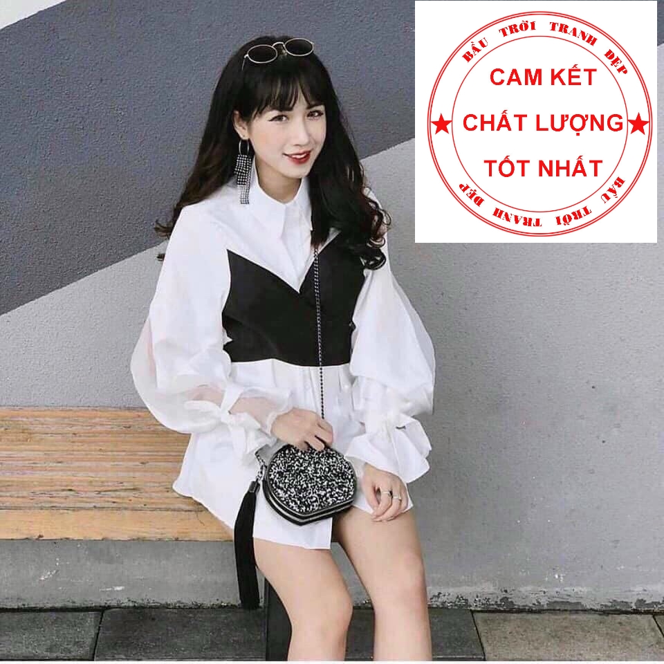 ÁO SƠ MI DÂY ĐEO CHÉO EO, PHỤNG HOÀNG