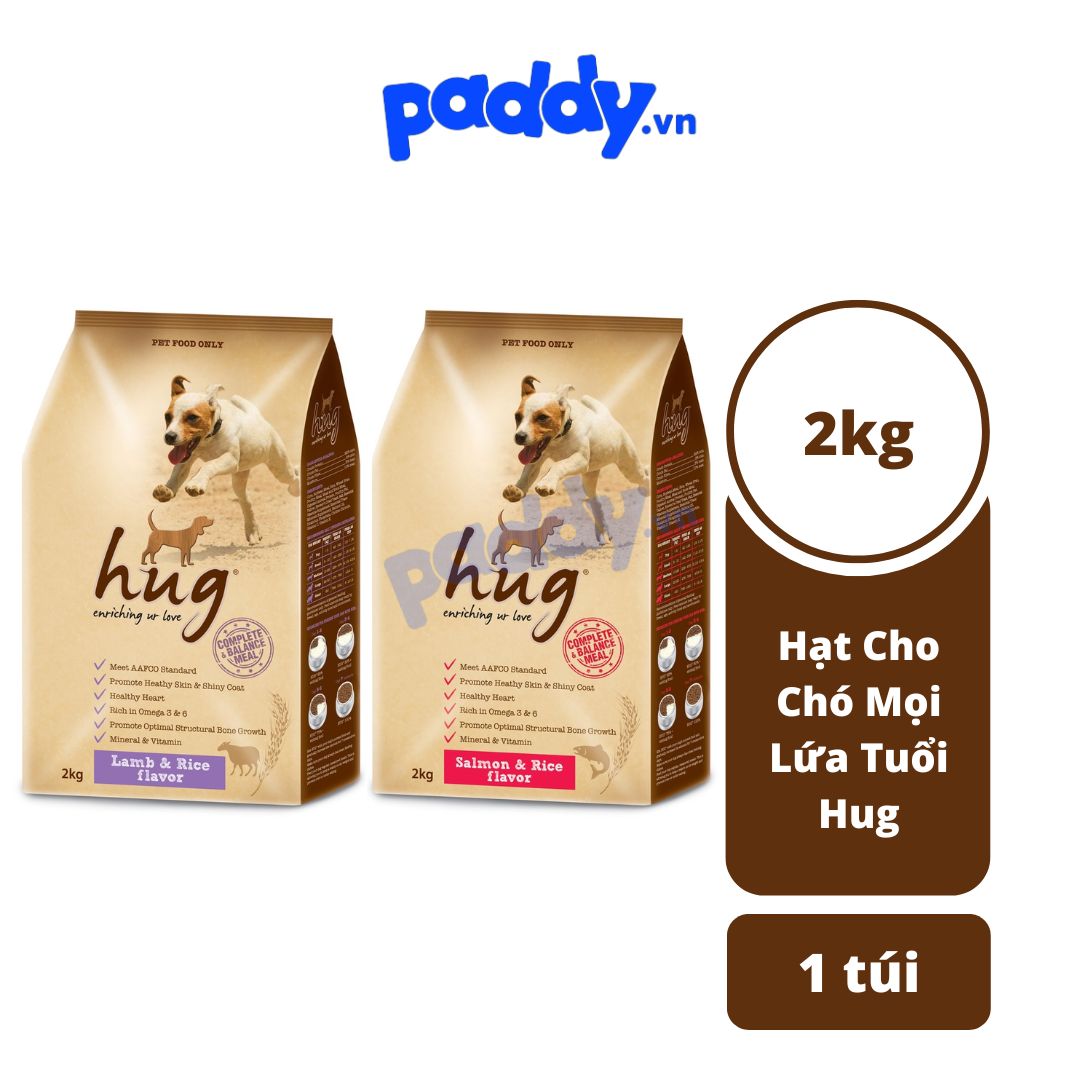 [2kg] Thức Ăn Hạt Cho Chó Mọi Lứa Tuổi Hug