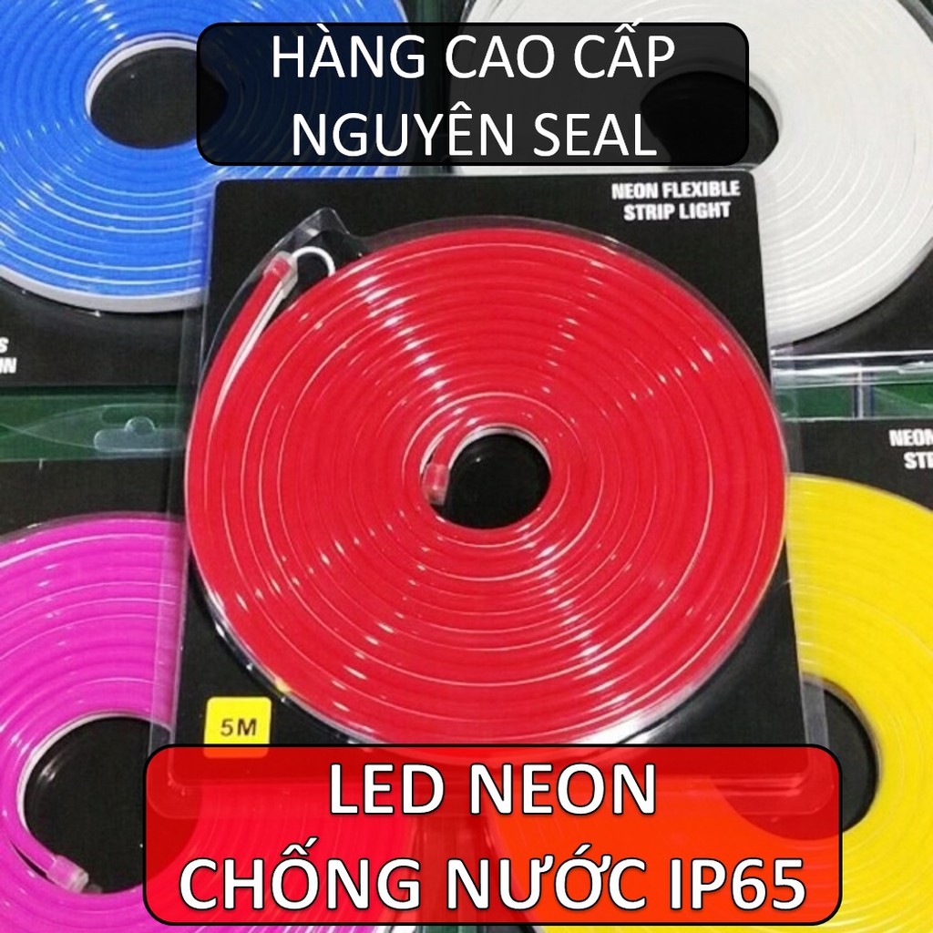 Led neon 12v chống nước ip65, 5m/cuộn
