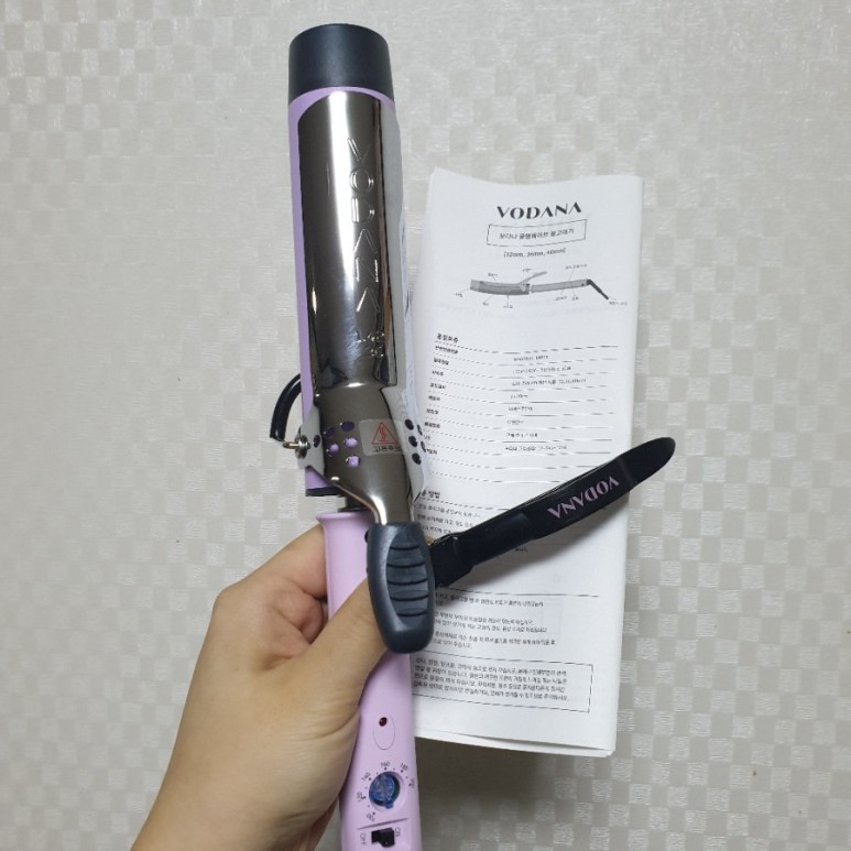 Máy uốn tóc 32mm 36mm 40mm VODANA Hàn Quốc Violet {có sẵn}