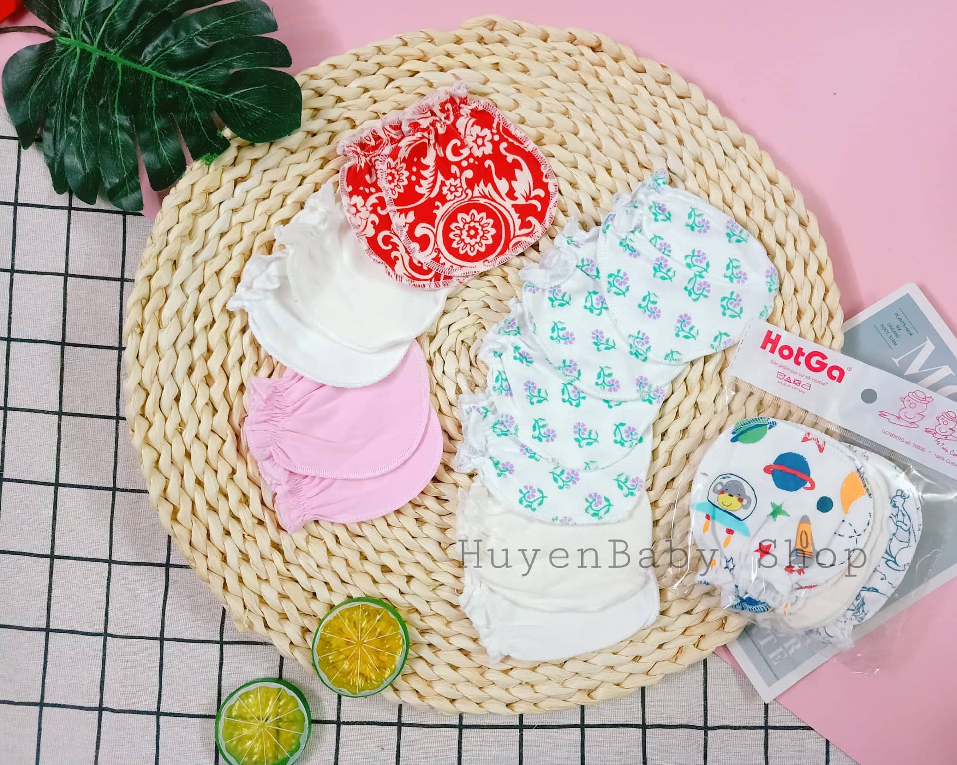 Combo 3 đôi bao tay Hotga cho bé sơ sinh