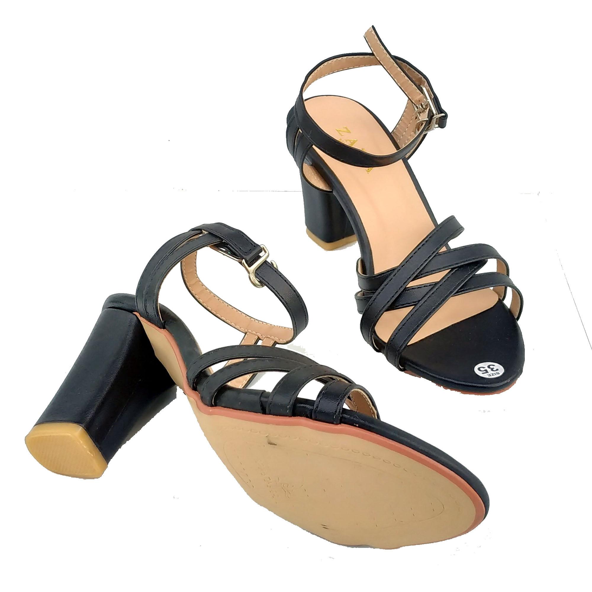 Giày cao gót quai chéo gót 7cm cao cấp BenSt
