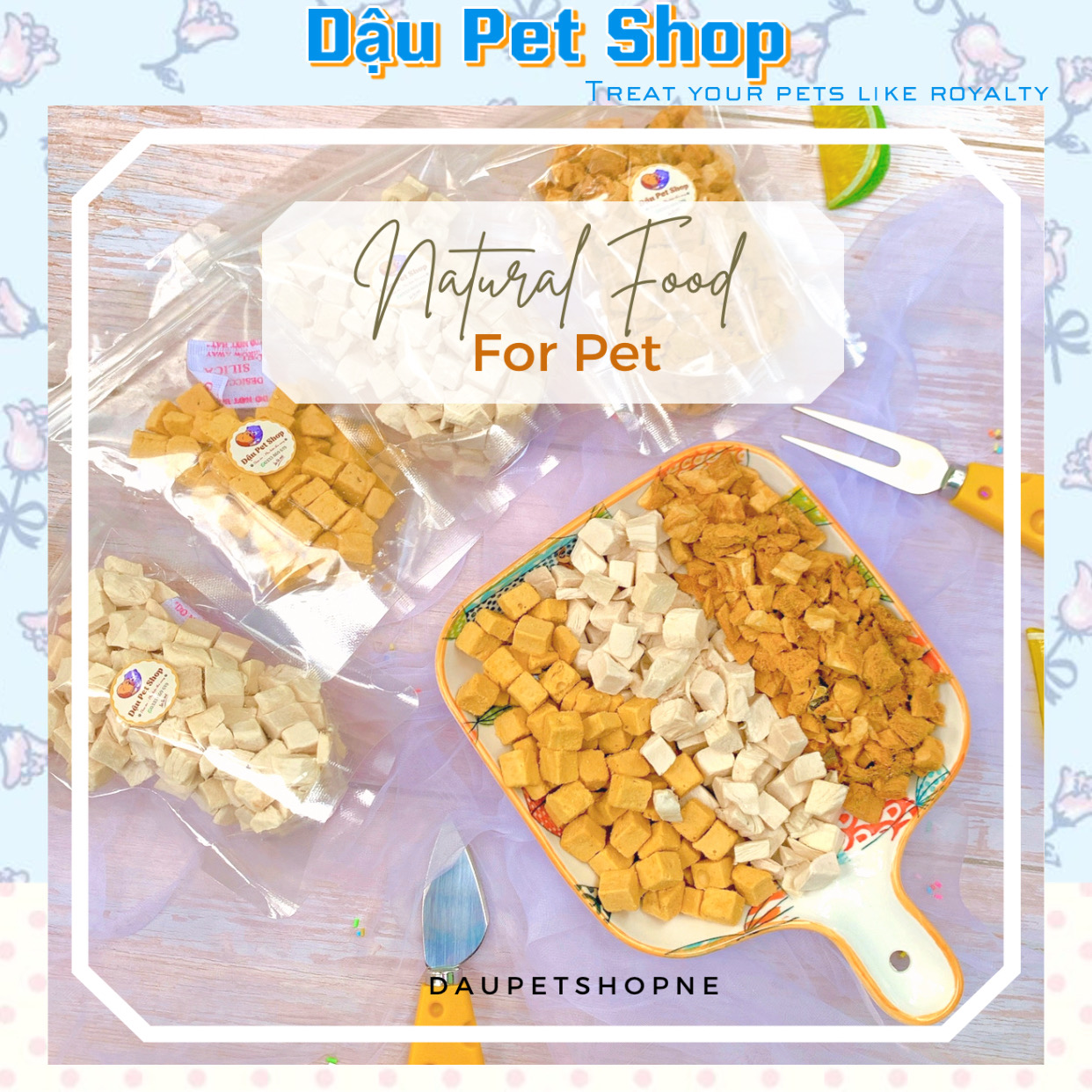 Thức ăn sấy khô cho thú cưng - Snack cho chó mèo