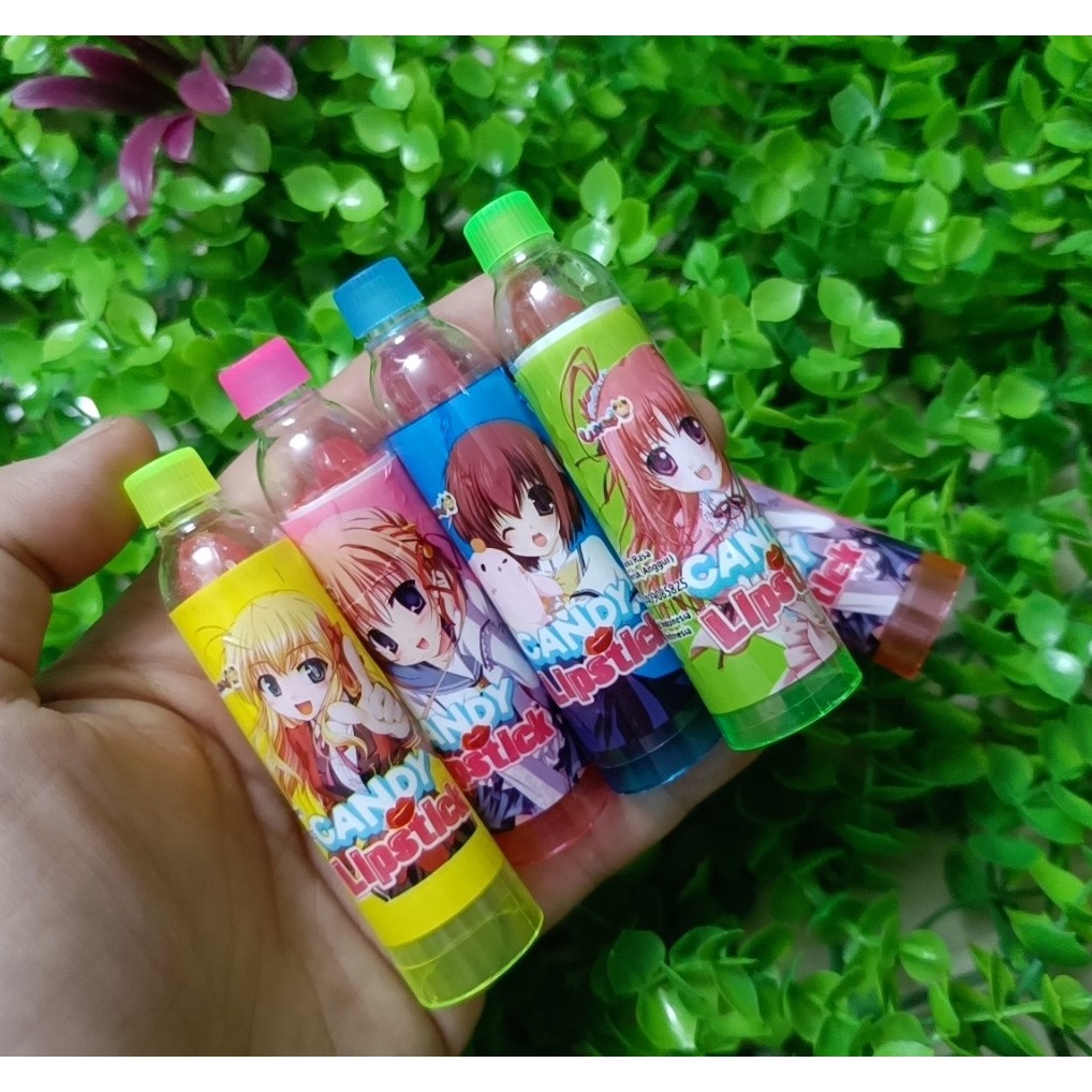 kẹo son môi hình chai nước ngọt anime